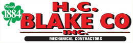 H.C. BLAKE CO INC. MECHANICAL CONTRACTORS SINCE 1884 trademark