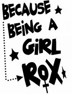 BECAUSE BEING A GIRL ROX trademark
