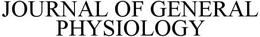 JOURNAL OF GENERAL PHYSIOLOGY trademark