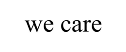 WE CARE trademark