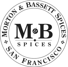 M&B SPICES MORTON & BASSETT SPICES SAN FRANCISCO trademark