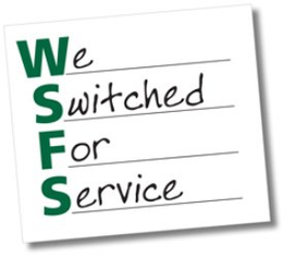 WE SWITCHED FOR SERVICE trademark