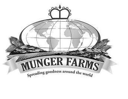 MUNGER FARMS SPREADING GOODNESS AROUND THE WORLD trademark