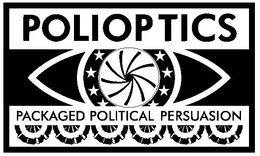 POLIOPTICS PACKAGED POLITICAL PERSUASION trademark