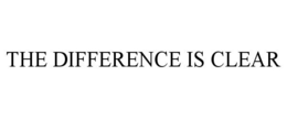 THE DIFFERENCE IS CLEAR trademark