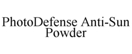 PHOTODEFENSE ANTI-SUN POWDER trademark