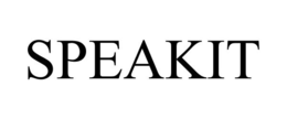 SPEAKIT trademark