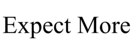EXPECT MORE trademark
