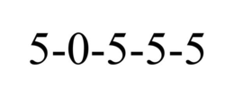 5-0-5-5-5 trademark