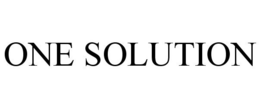 ONE SOLUTION trademark