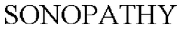 SONOPATHY trademark