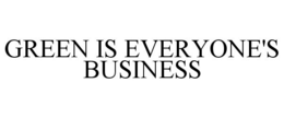 GREEN IS EVERYONE'S BUSINESS trademark