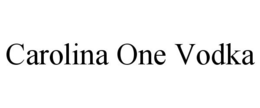CAROLINA ONE VODKA trademark