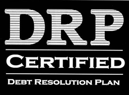 DRP CERTIFIED DEBT RESOLUTION PLAN trademark