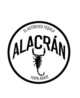 EL AUTÉNTICO TEQUILA ALACRÁN 100% AGAVE trademark