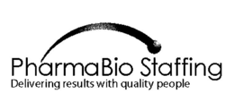 PHARMABIO STAFFING DELIVERING RESULTS WITH QUALITY PEOPLE trademark