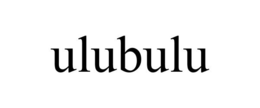 ULUBULU trademark
