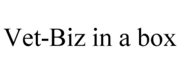 VET-BIZ IN A BOX trademark