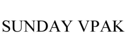 SUNDAY VPAK trademark