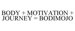 BODY + MOTIVATION + JOURNEY = BODIMOJO trademark