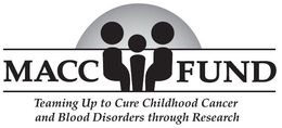 MACC FUND TEAMING UP TO CURE CHILDHOOD CANCER AND BLOOD DISORDERS THROUGH RESEARCH trademark