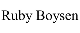 RUBY BOYSEN trademark