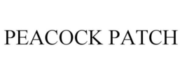 PEACOCK PATCH trademark