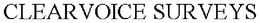 CLEARVOICE SURVEYS trademark