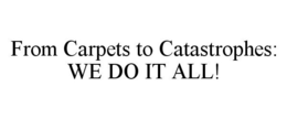 FROM CARPETS TO CATASTROPHES: WE DO IT ALL! trademark