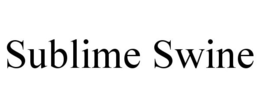 SUBLIME SWINE trademark