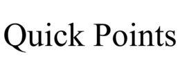 QUICK POINTS trademark