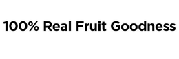 100% REAL FRUIT GOODNESS trademark