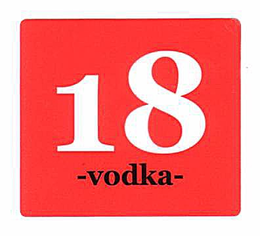 18 VODKA trademark