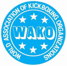 WAKO WORLD ASSOCIATION OF KICKBOXING ORGANIZATIONS trademark