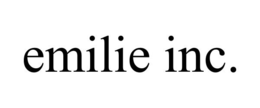 EMILIE INC. trademark