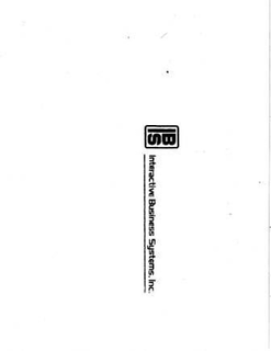 IBS INTERACTIVE BUSINESS SYSTEMS, INC. trademark