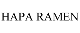 HAPA RAMEN trademark