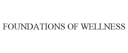 FOUNDATIONS OF WELLNESS trademark