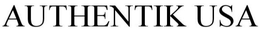 AUTHENTIK USA trademark