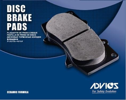 DISC BRAKE PADS PLAQUETTE DE FREIN A DISQUE PASTILLA DE FRENO DE DISCO CERAMIC FORMULA ADVICS FOR SAFETY EVOLUTION trademark