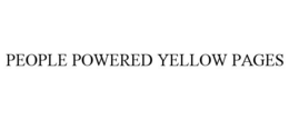 PEOPLE POWERED YELLOW PAGES trademark