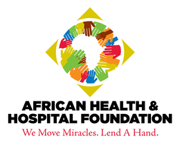 AFRICAN HEALTH & HOSPITAL FOUNDATION WE MOVE MIRACLES. LEND A HAND. trademark