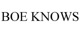 BOE KNOWS trademark