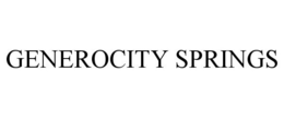 GENEROCITY SPRINGS trademark