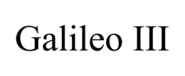 GALILEO III trademark