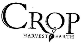 CROP HARVEST EARTH trademark