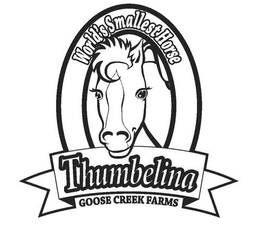 WORLD'S SMALLEST HORSE THUMBELINA GOOSE CREEK FARMS trademark