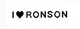 I RONSON trademark
