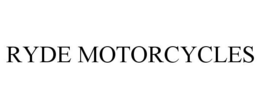 RYDE MOTORCYCLES trademark