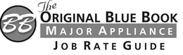 BB THE ORIGINAL BLUE BOOK MAJOR APPLIANCE JOB RATE GUIDE trademark